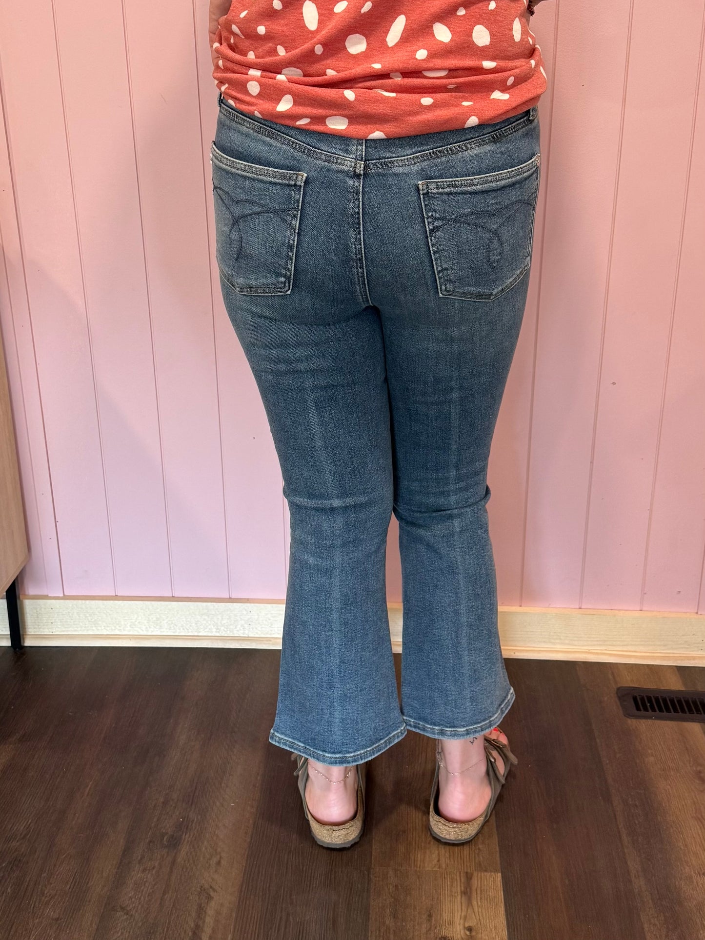 JB High Waist Tummy Control Kick Flare Denim
