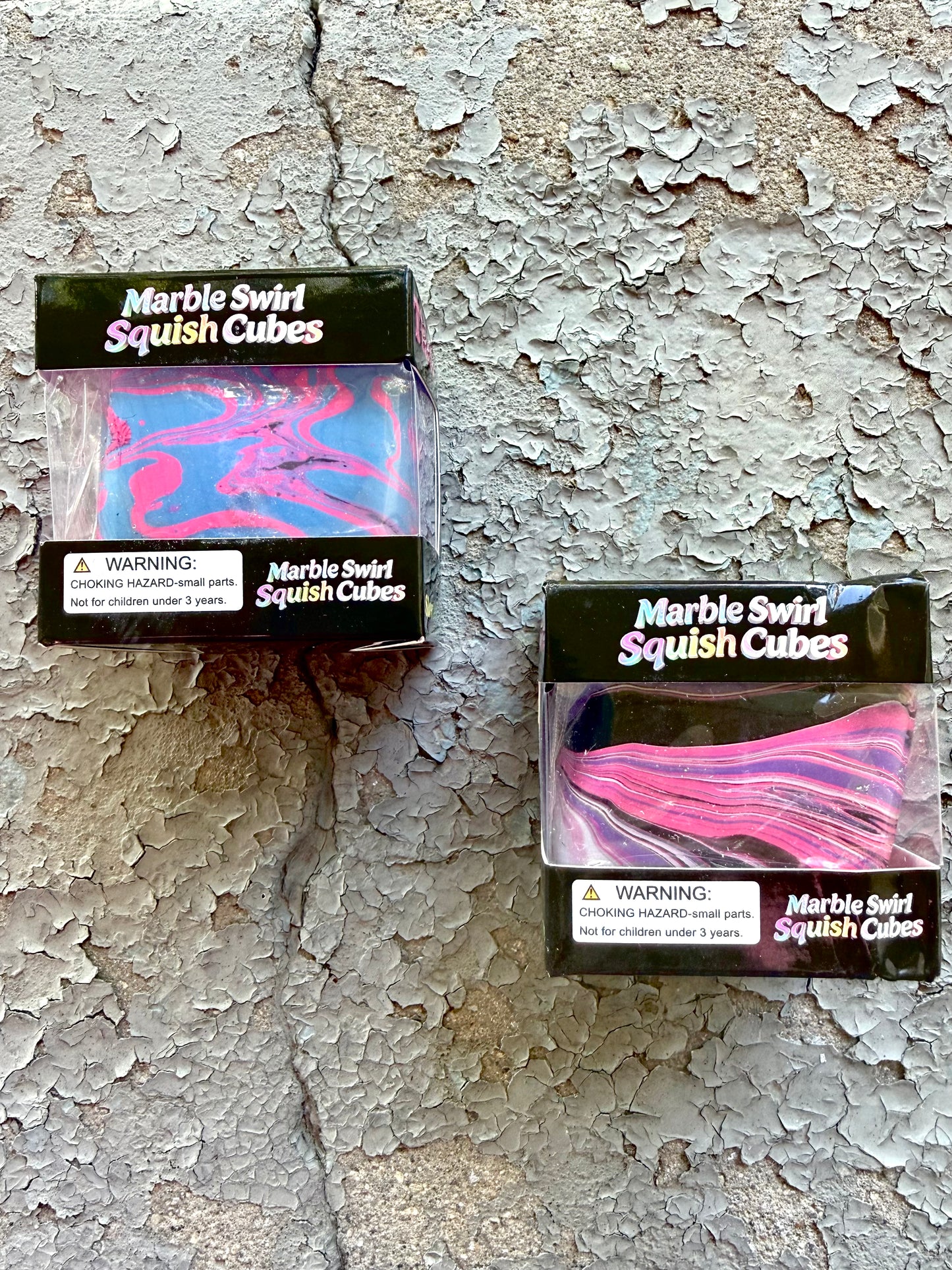 Marble Swirl Squish Cubes