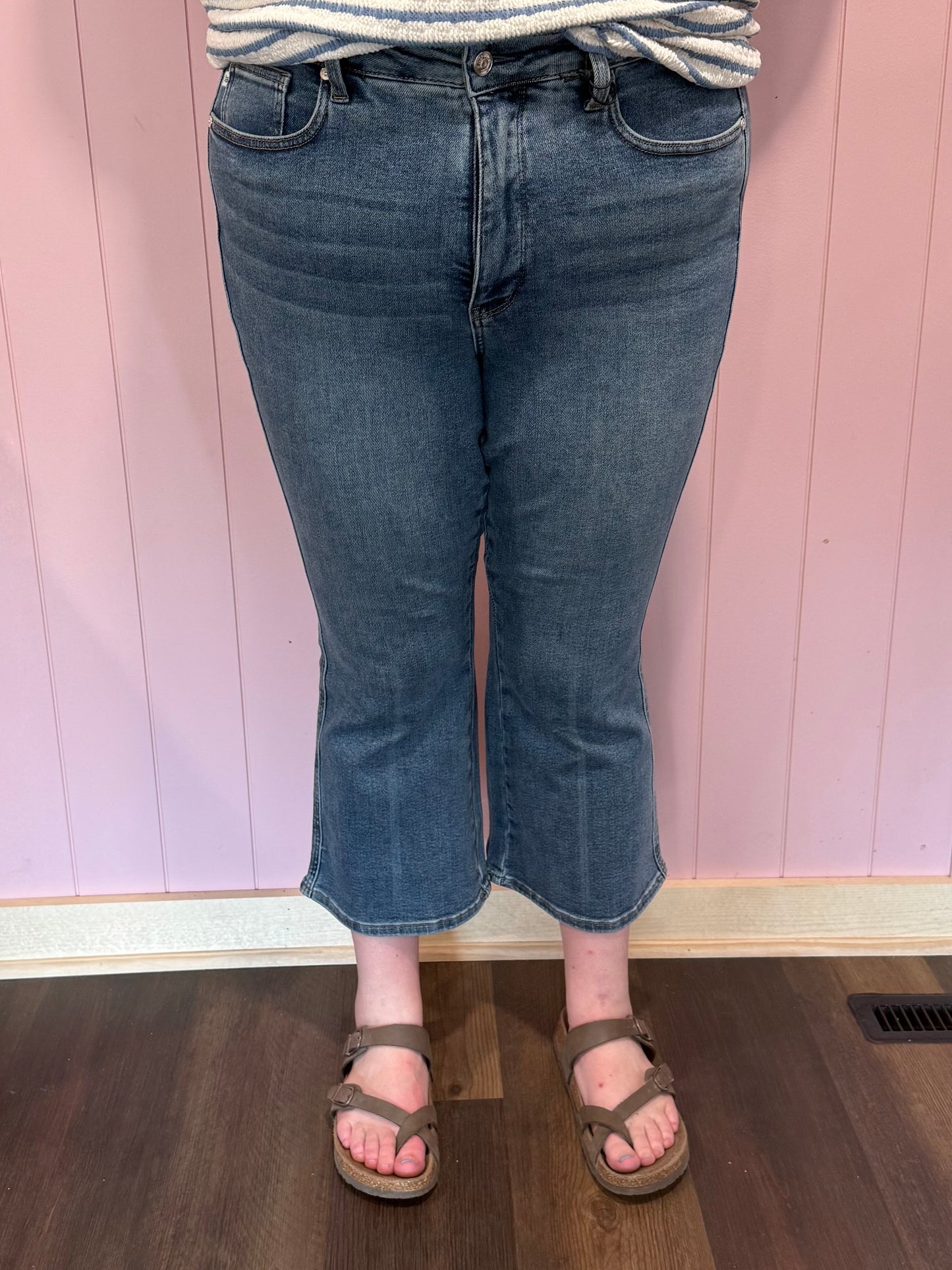 JB High Waist Tummy Control Kick Flare Denim