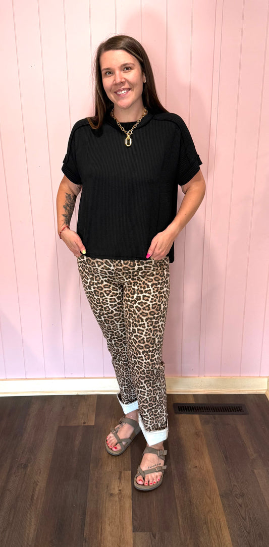 Leopard Denim